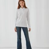 polo femme id,001 manches longues