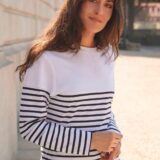 t shirt breton à manches longues