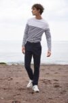 t shirt breton à manches longues