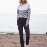 t shirt breton à manches longues
