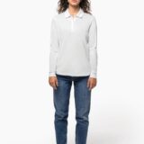 polo piqué manches longues bio180 femme