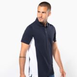 polo piqué manches courtes bicolore homme