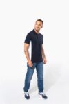 polo piqué manches courtes bicolore homme