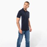 polo piqué manches courtes bicolore homme