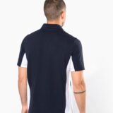 polo piqué manches courtes bicolore homme