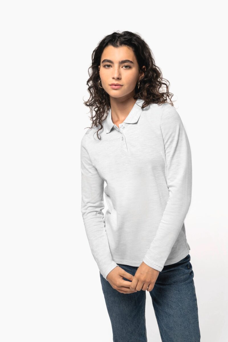 polo manches longues femme