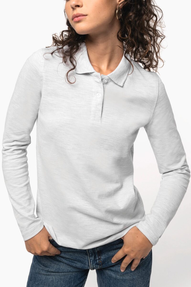 polo manches longues femme
