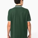polo homme manches courtes à liserés contrastés