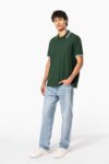 polo homme manches courtes à liserés contrastés