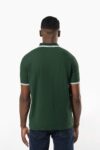 polo homme manches courtes à liserés contrastés
