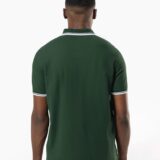 polo homme manches courtes à liserés contrastés