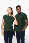polo homme manches courtes à liserés contrastés