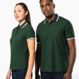 polo homme manches courtes à liserés contrastés