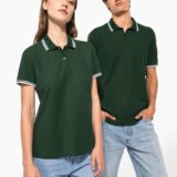 polo homme manches courtes à liserés contrastés