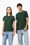 polo homme manches courtes à liserés contrastés