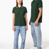 polo homme manches courtes à liserés contrastés
