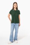polo femme manches courtes à liserés contrastés
