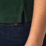 polo femme manches courtes à liserés contrastés