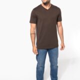 t shirt col v manches courtes homme