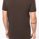t shirt col v manches courtes homme