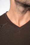 t shirt col v manches courtes homme