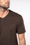 t shirt col v manches courtes homme