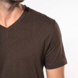 t shirt col v manches courtes homme
