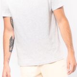 t shirt col v manches courtes homme