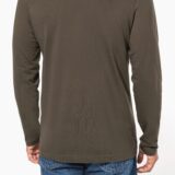 t shirt col v manches longues homme