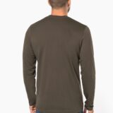 t shirt col v manches longues homme