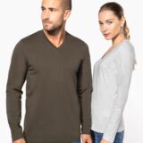 t shirt col v manches longues homme