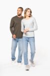 t shirt col rond manches longues homme