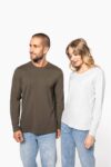 t shirt col rond manches longues homme