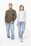 t shirt col rond manches longues homme
