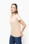 t shirt col rond manches courtes femme