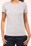 t shirt col rond manches courtes femme