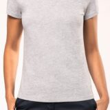 t shirt col rond manches courtes femme