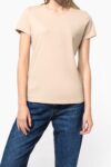 t shirt col rond manches courtes femme