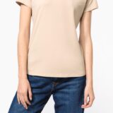 t shirt col rond manches courtes femme