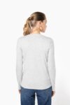 t shirt col v manches longues femme