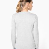 t shirt col v manches longues femme