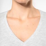 t shirt col v manches longues femme