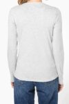 t shirt col v manches longues femme