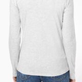 t shirt col v manches longues femme