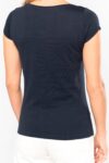 t shirt col bateau manches courtes femme