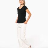 t shirt col bateau manches courtes femme