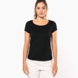 t shirt col bateau manches courtes femme