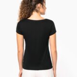 t shirt col bateau manches courtes femme