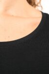 t shirt col bateau manches courtes femme