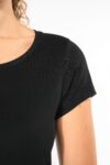 t shirt col bateau manches courtes femme